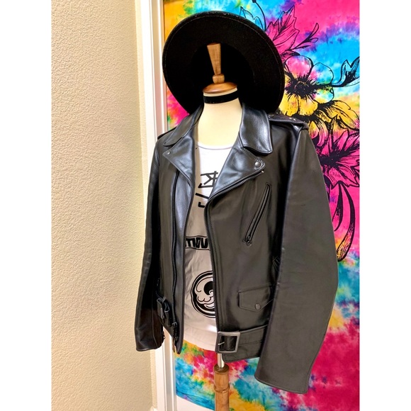 🌈 SOLD Fantastic SCHOTT PERFECTO leather jacket - Picture 5 of 9